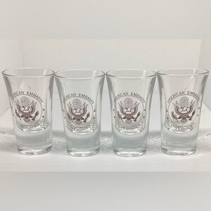 American Embassy Copenhagen Shot Glasses - Clear